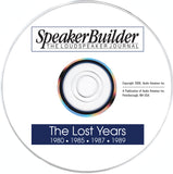 Speaker Builder: The Lost Years on CD - CC-Webshop