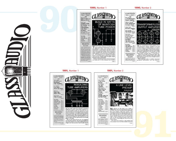 Glass Audio 1990/91 Back Issues
