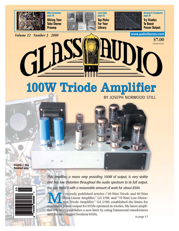 Glass Audio 2000 - Issue 3 (of 6)  PDF