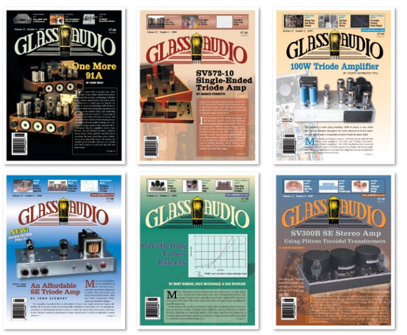 Glass Audio 2000 Back Issues (6) PDFs